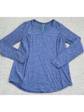 Duluth‎ Trading Women's Blue Heather Long Sleeve Performance Top Size XS